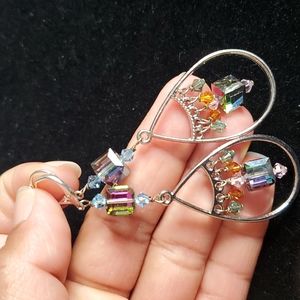 One of a kind crystal earrings ✨ 💖